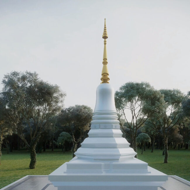 Ariya Magga Chedi, Central Pagoda Foundation by PO Architect