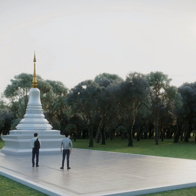 Ariya Magga Chedi, Central Pagoda Foundation by PO Architect