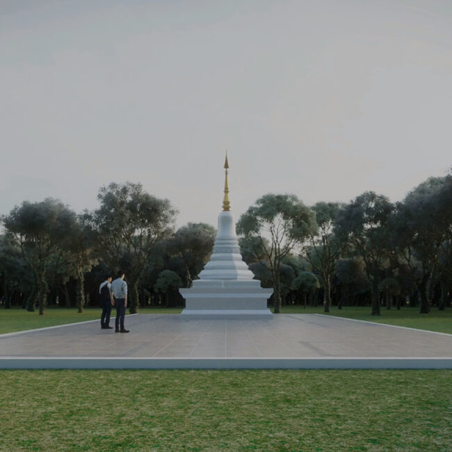 Ariya Magga Chedi, Central Pagoda Foundation by PO Architect