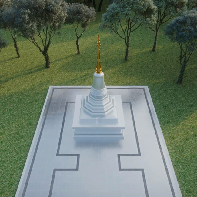 Ariya Magga Chedi, Central Pagoda Foundation by PO Architect